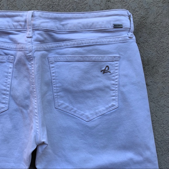 DL1961 White Riley Distressed Boyfriend Jeans - Picture 5 of 5